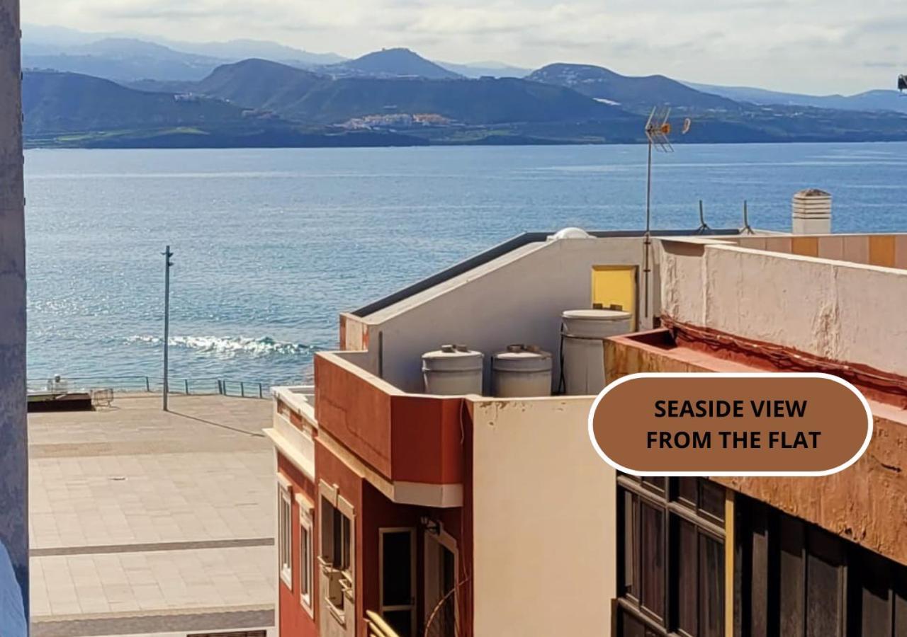 Casita Canaria Playa Beachfront Access & Lateral Ocean View With Terrace Лас-Пальмас-де-Гран-Канарія Екстер'єр фото